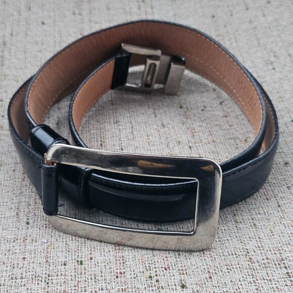 Worth Women Belt Black Genuine Leather Waistband Size M Adjustable main image 5